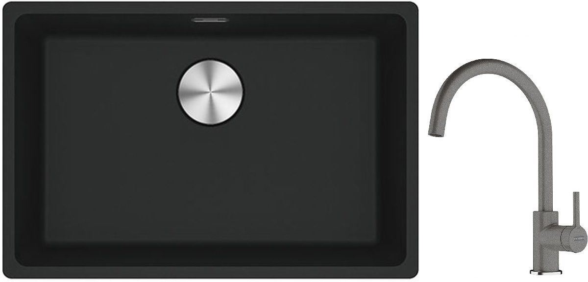 Set Granitspüle Franke Maris 125.0687.252, Küchenarmatur Franke Lina 115.0626.022
