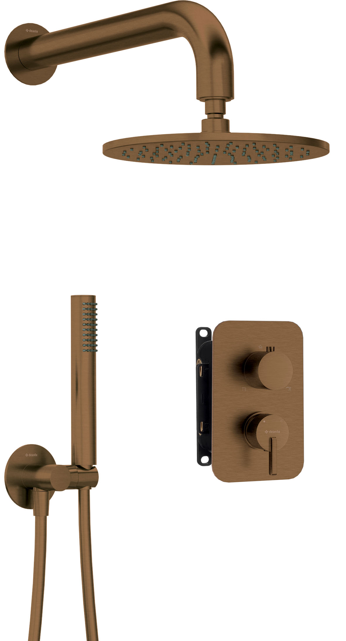 Deante Silia Duschset Unterputz mit Regenbrause || BXYYCQSM