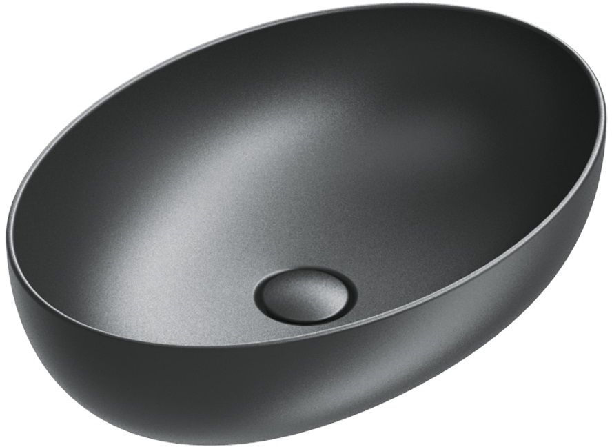 Catalano Sfera Waschbecken 60x42 cm oval Aufsatzwaschbecken schwarz 0522600022