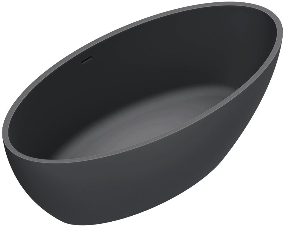 Catalano Vasca Freistehende Badewanne 165x80 cm oval schwarz 7239010022