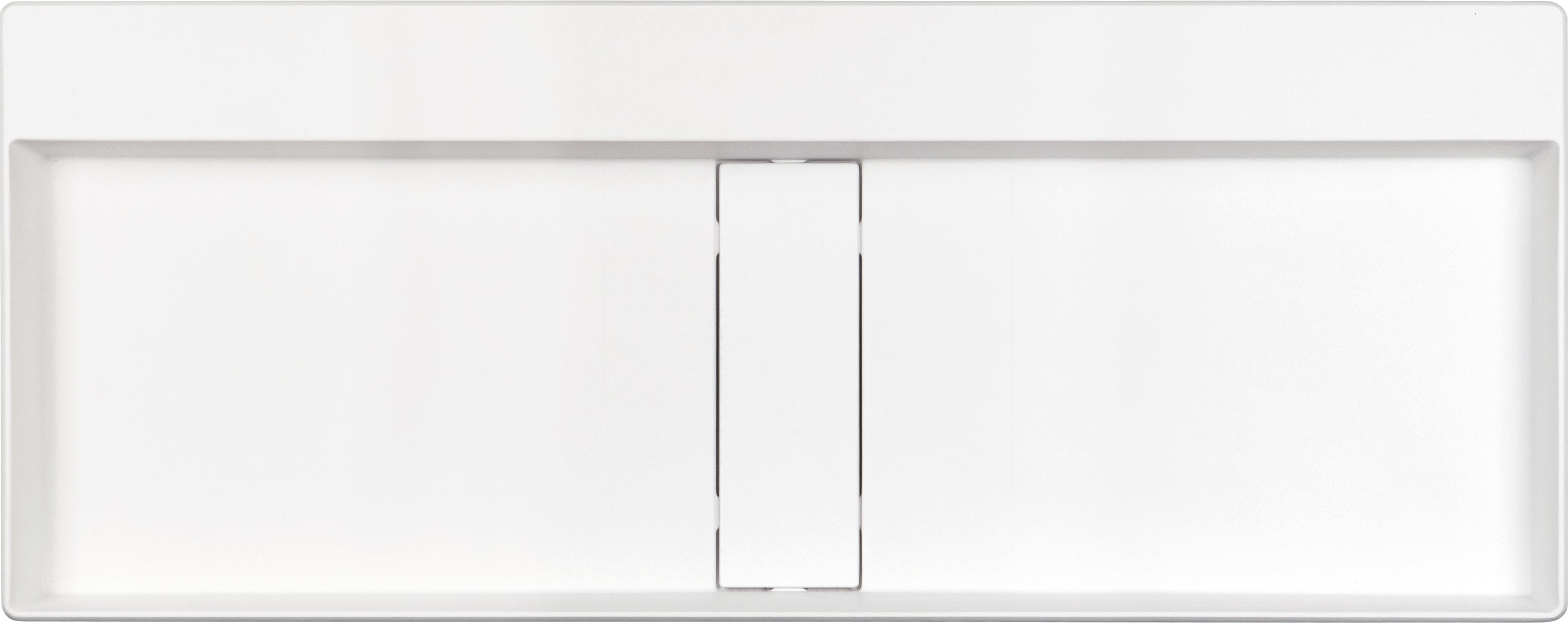 Deante Blur Waschbecken 100x40 cm rechteckig Aufsatzwaschbecken weiß CQB_AU1S