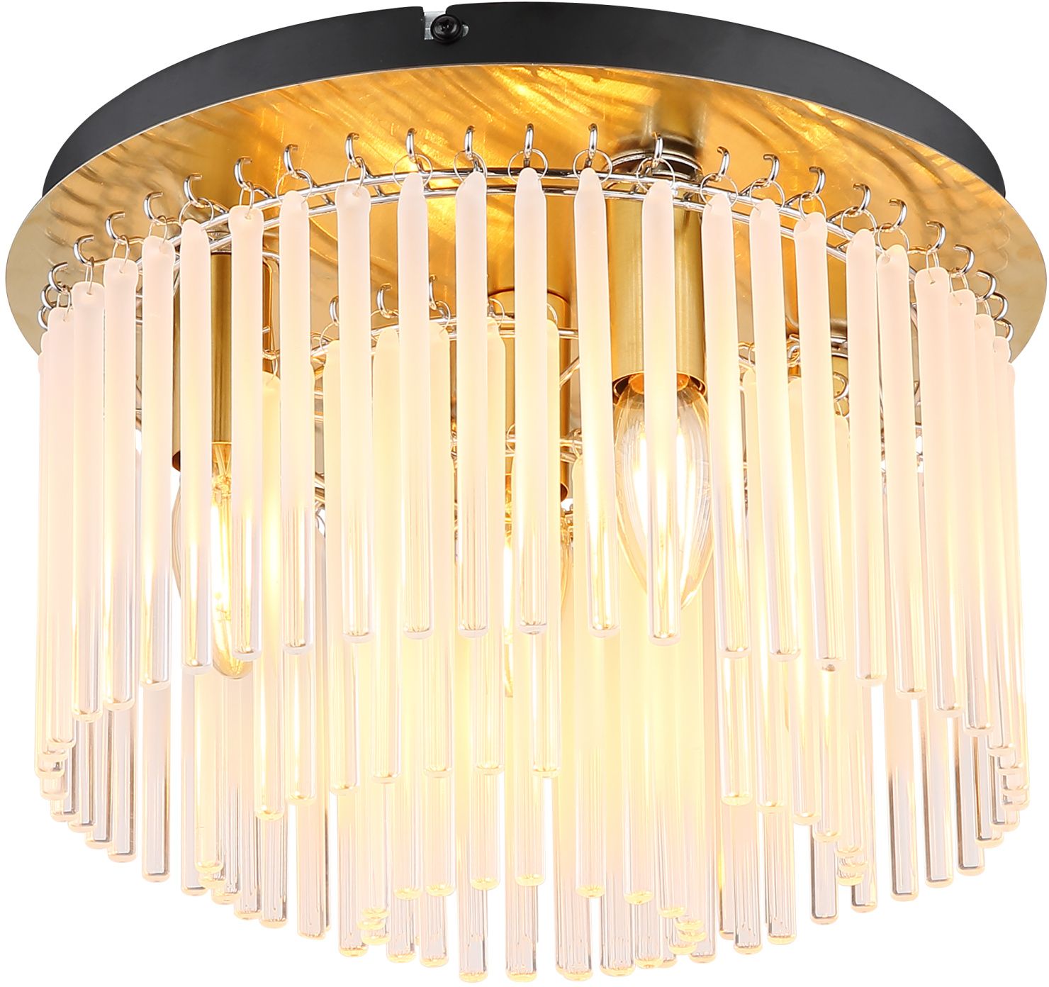 Globo Lighting Gorley Decke 5x40 W weiß-transparent-gold 15698DM