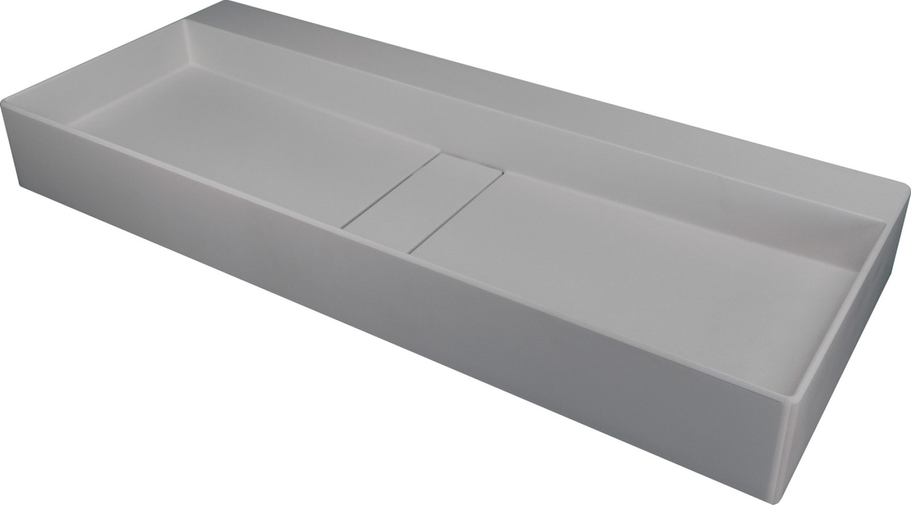 Deante Blur Waschbecken 80x40 cm rechteckig Aufsatzwaschbecken grauer Stein CQB_SU8S