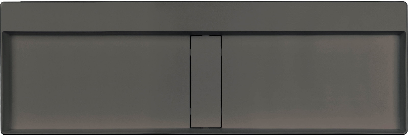 Deante Blur Waschbecken 120x40 cm rechteckig Aufsatzwaschbecken anthrazit CQB_TU2S