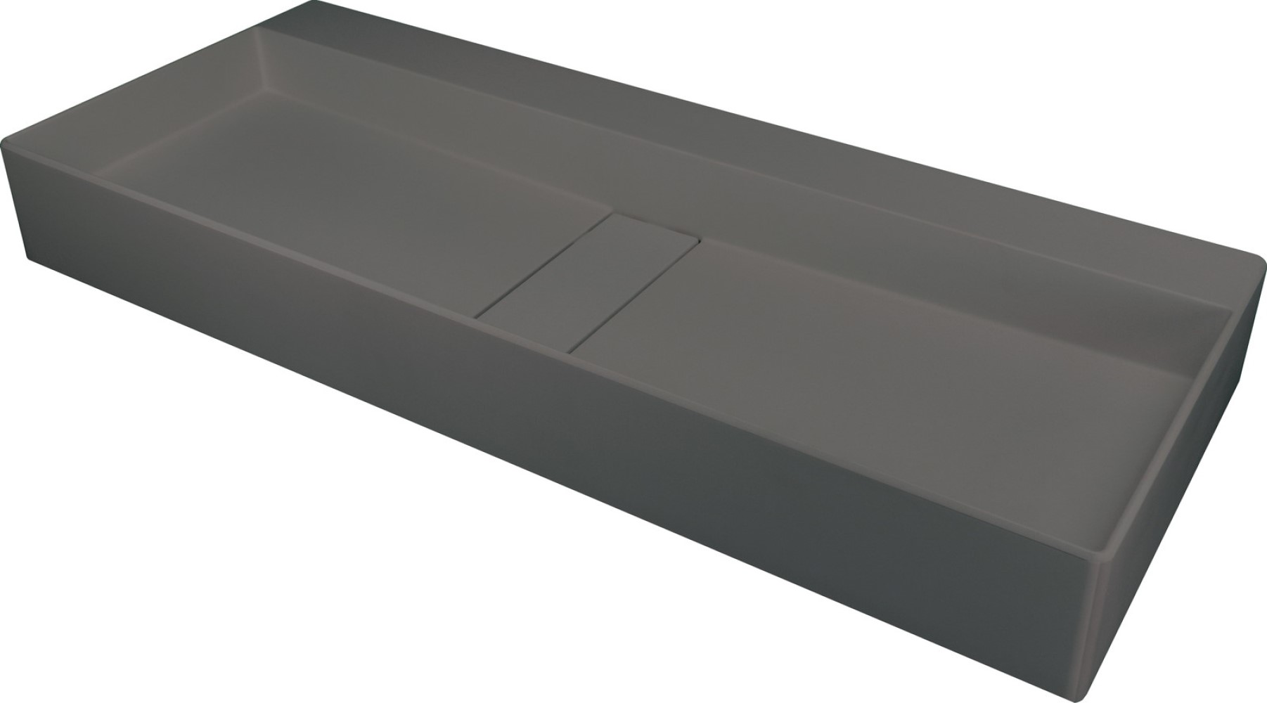 Deante Blur Waschbecken 80x40 cm rechteckig Aufsatzwaschbecken anthrazit CQB_TU8S