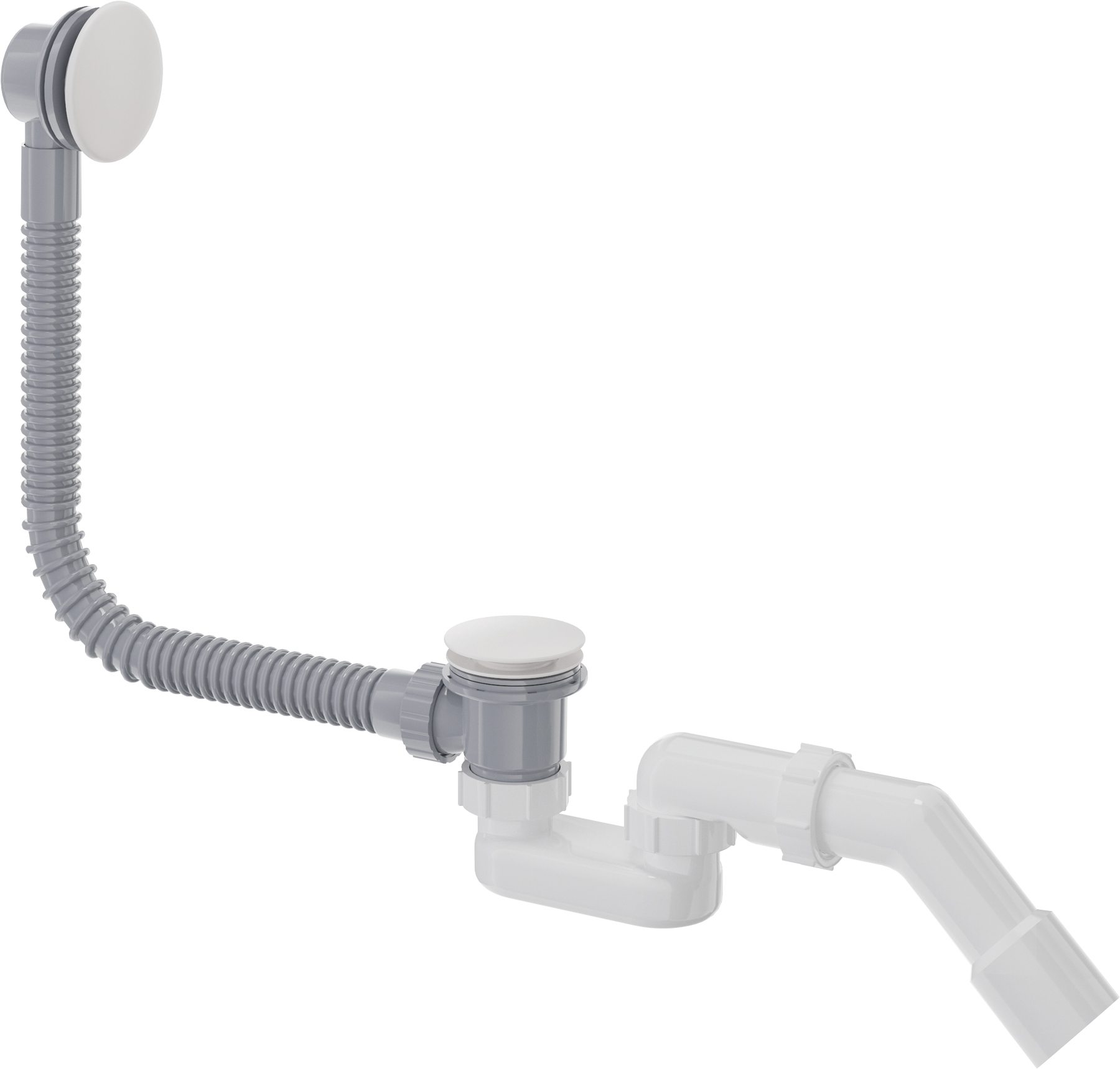 Deante Prizma Badewannensiphon weiß NHC_A57B