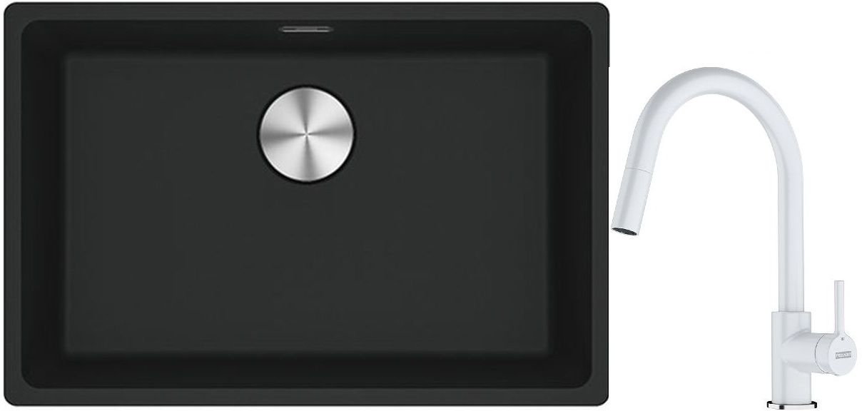 Set Granitspüle Franke Maris 125.0687.252, Küchenarmatur Franke Lina 115.0626.081