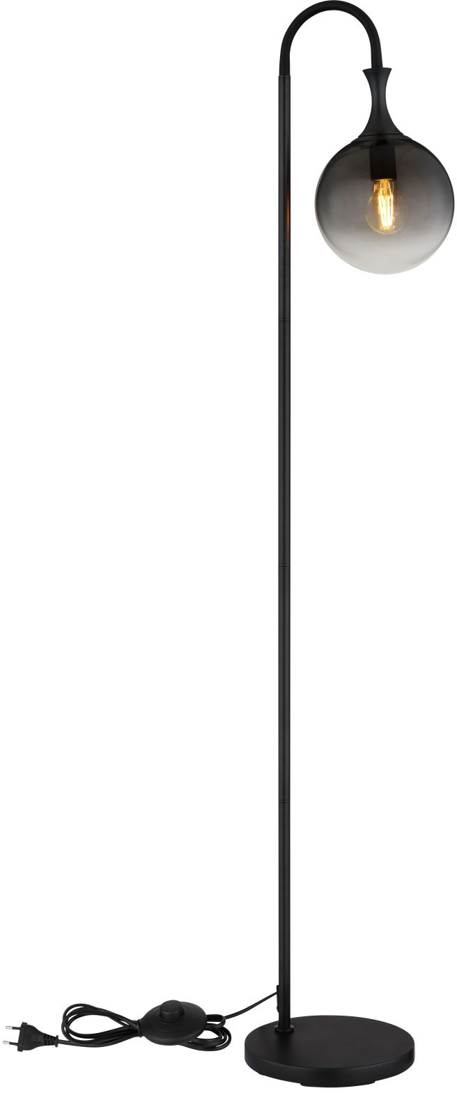 Globo Lighting Dalton Stehlampe 1x10 W schwarz-verraucht 15885S