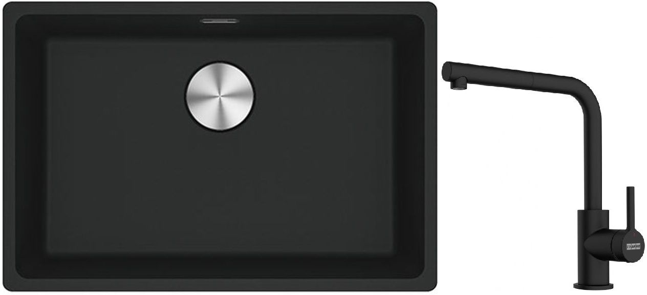 Set Granitspüle Franke Maris 125.0687.252, Küchenarmatur Franke Lina 115.0712.435