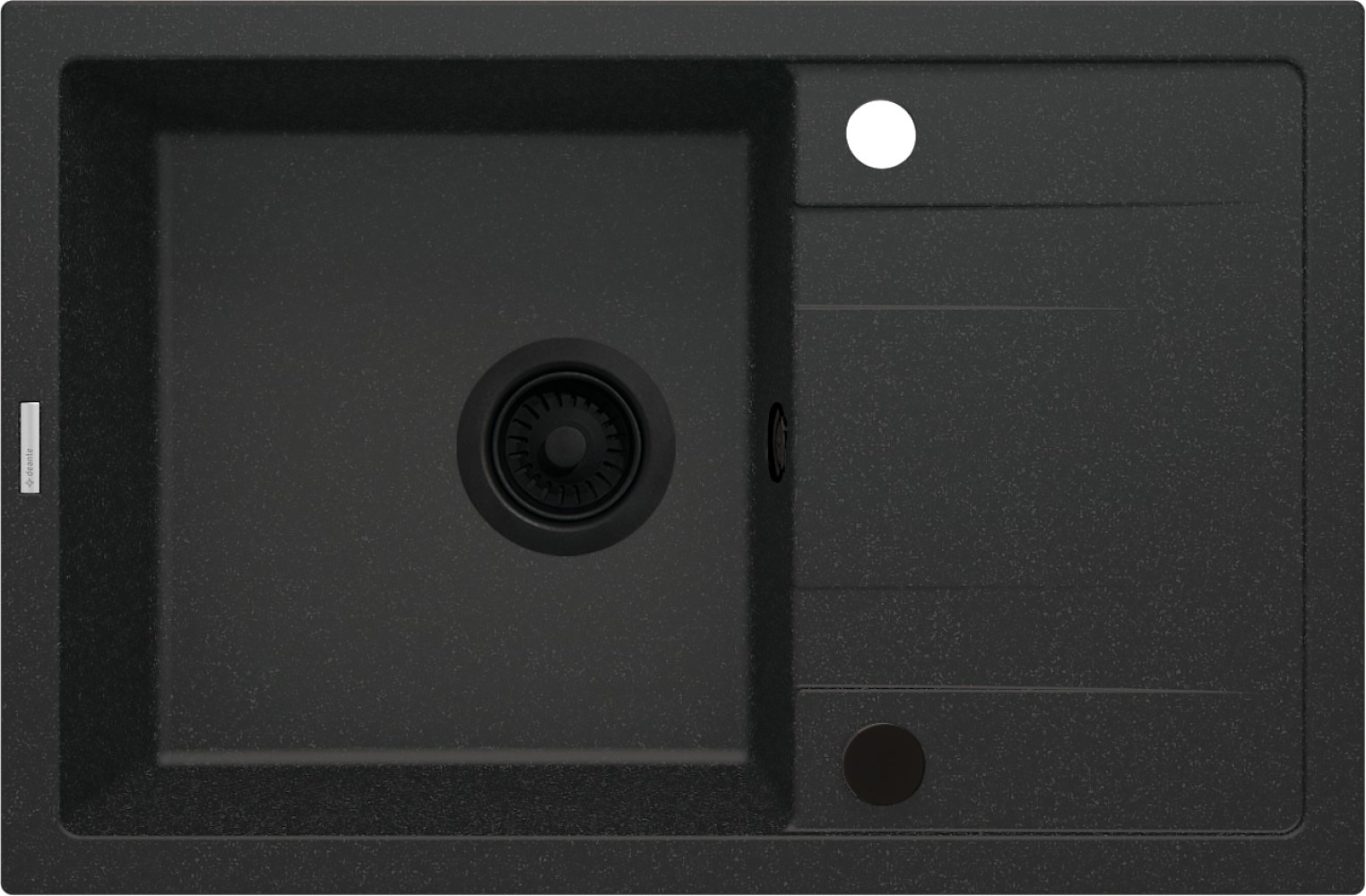 Deante Corio Granitspüle 67x44 cm grau/graphit/onyx ZRC_G113