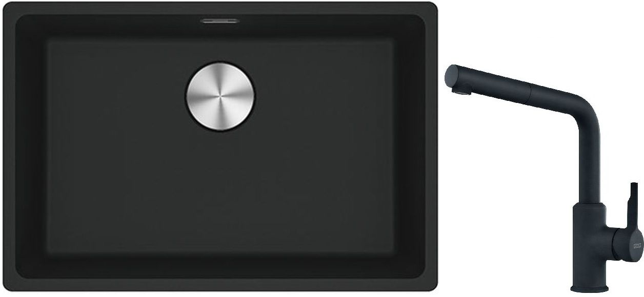 Set Granitspüle Franke Maris 125.0687.252, Küchenarmatur Franke Urban 115.0627.523