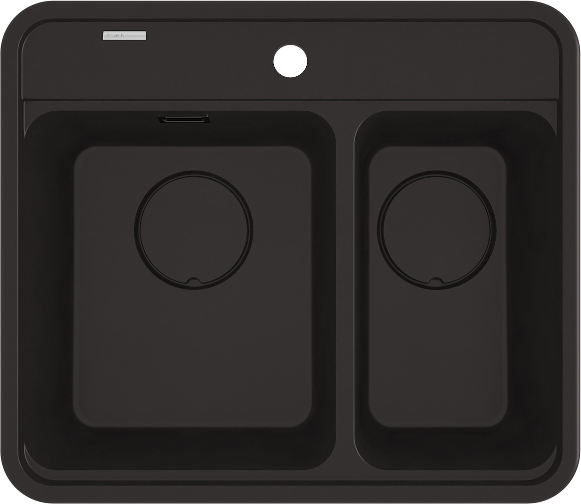 Deante Momi granitspüle 60x52 cm schwarz ZKM_N503