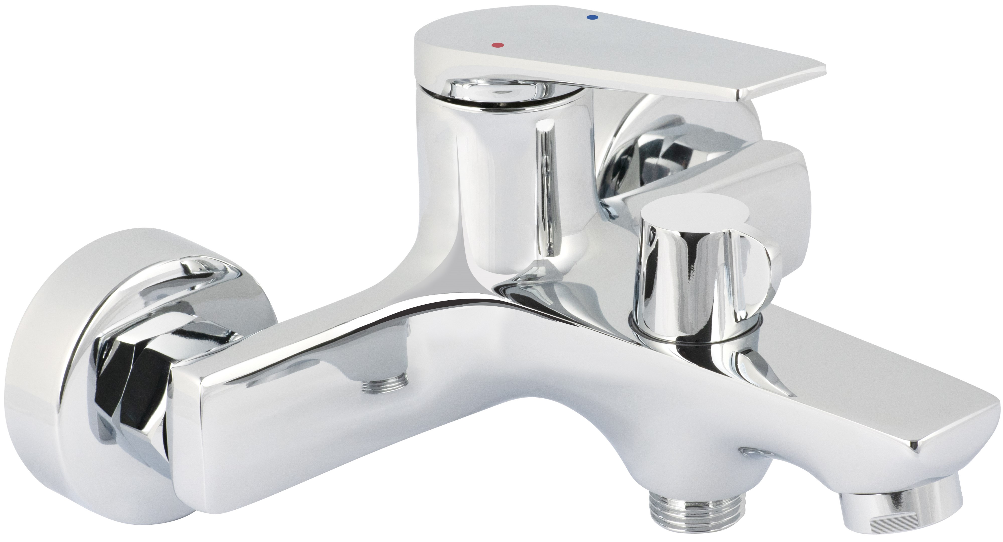 Deante Ivo Badewannen- und Duscharmatur Wandmontage chrom BLI_010M