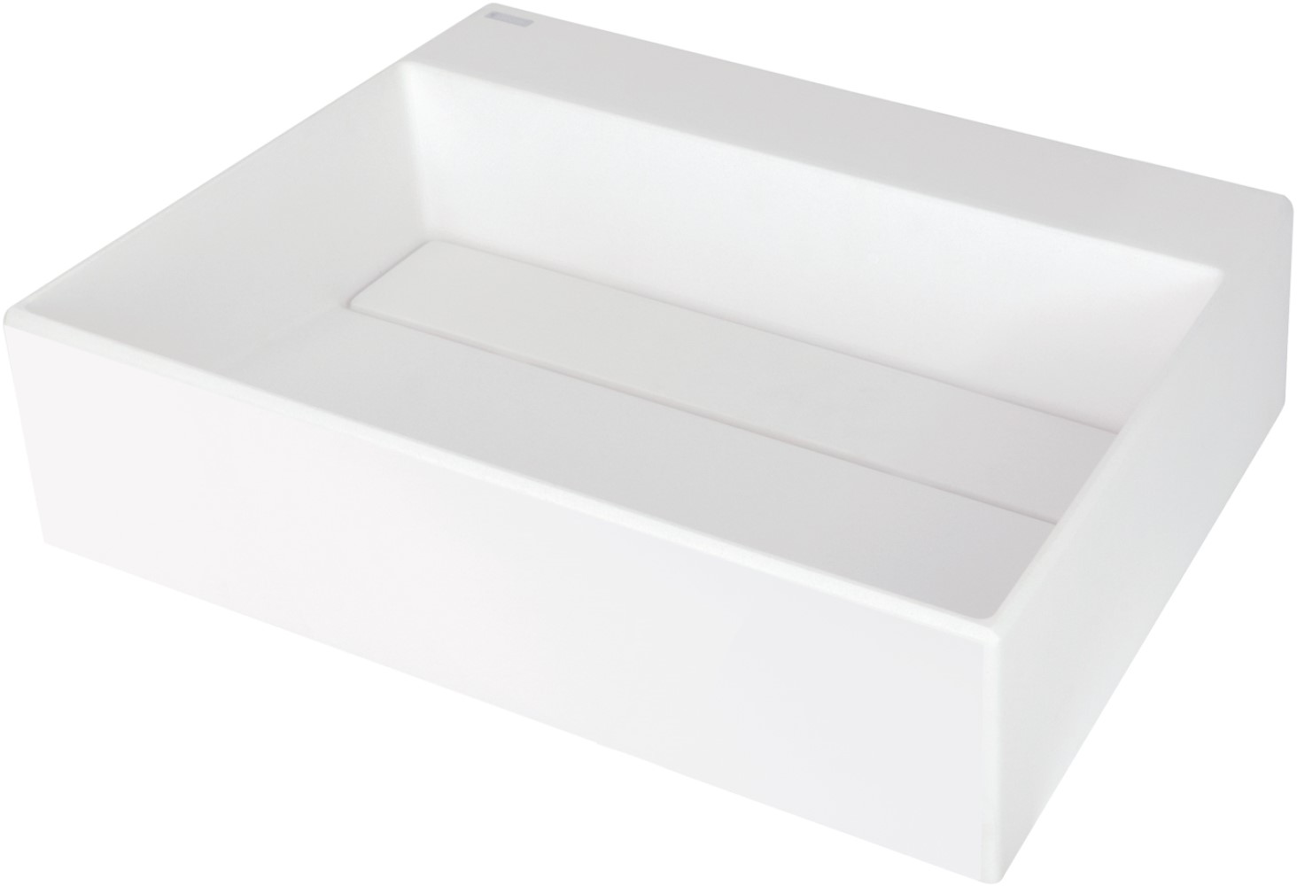 Deante Correo Waschbecken 50x40 cm rechteckig Aufsatzwaschbecken weiß CQR_AU5M