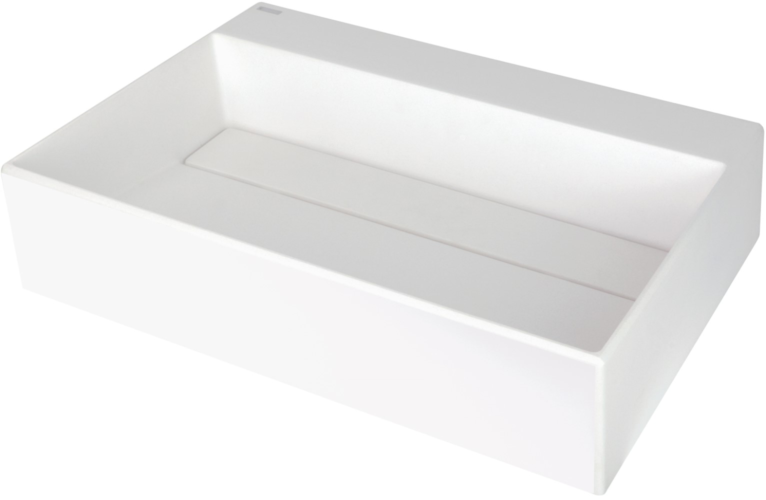 Deante Correo Waschbecken 60x40 cm rechteckig Aufsatzwaschbecken weiß CQR_AU6M