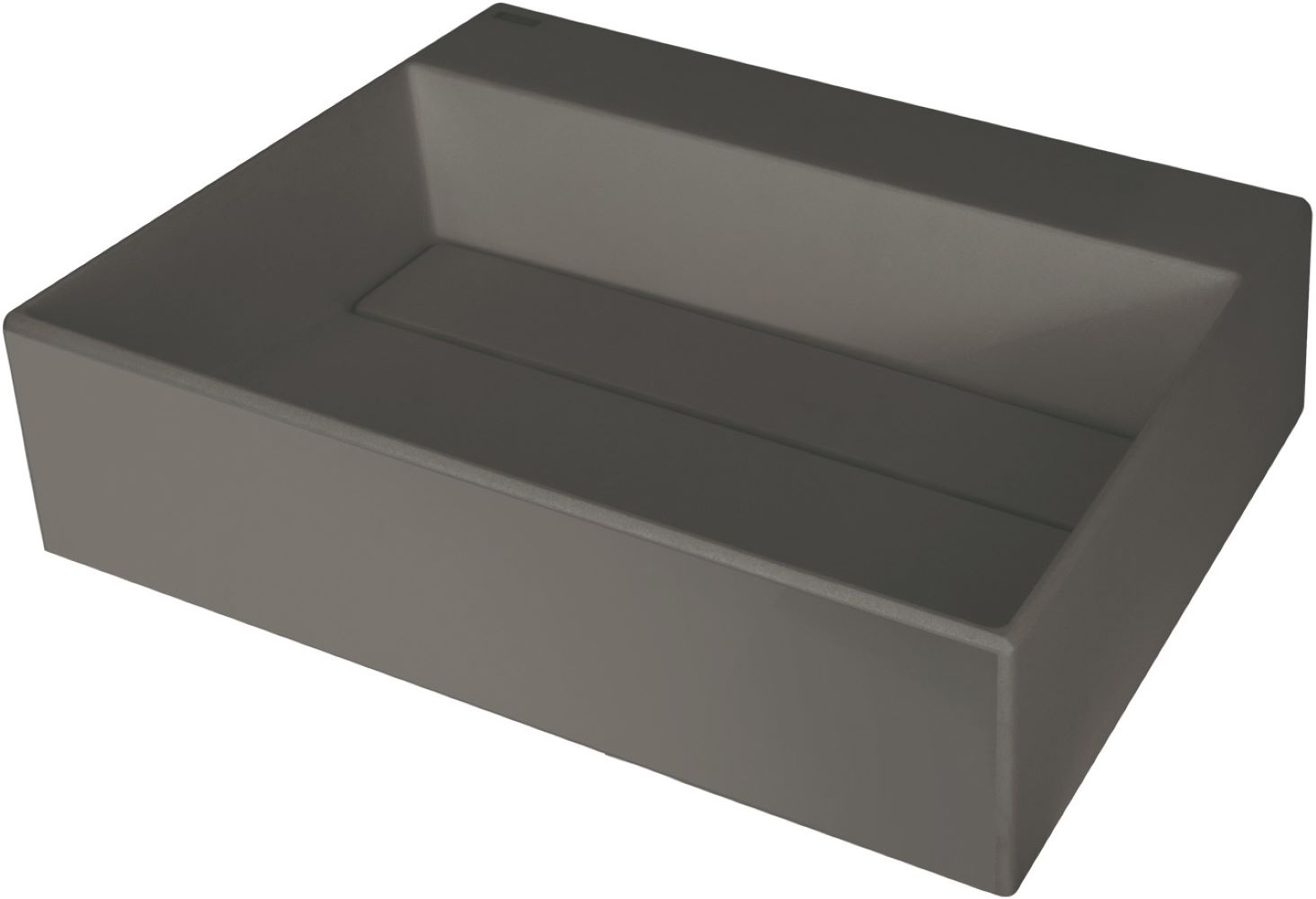 Deante Correo Waschbecken 50x40 cm rechteckig Aufsatzwaschbecken anthrazit CQR_TU5M