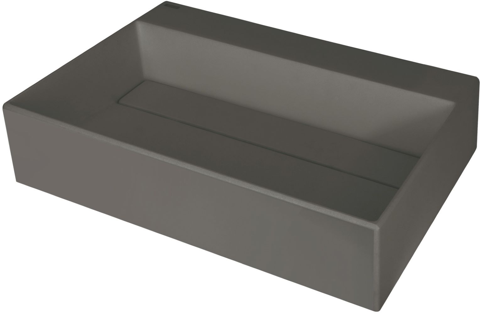 Deante Correo Waschbecken 60x40 cm rechteckig Aufsatzwaschbecken anthrazit CQR_TU6M
