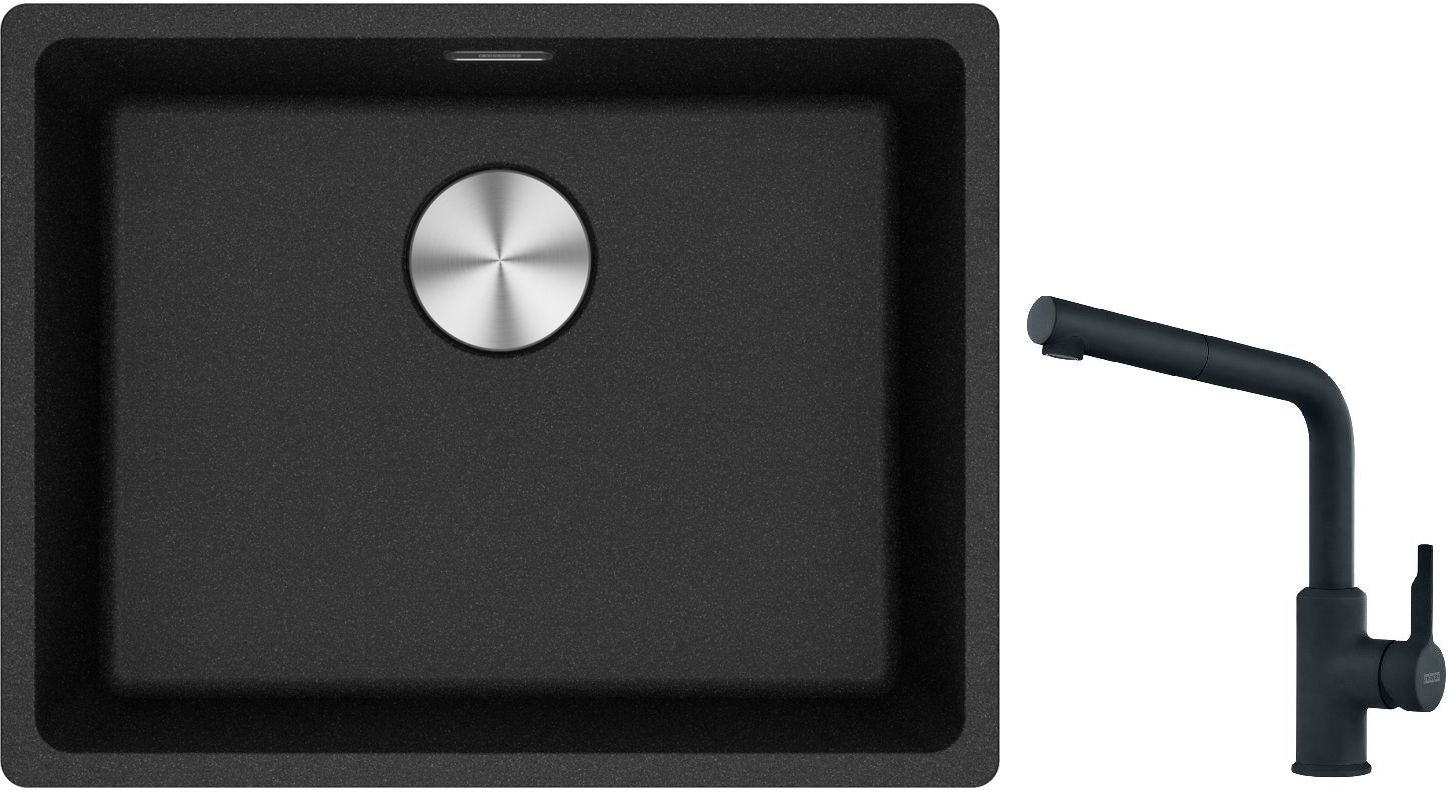 Set Granitspüle Franke Maris 125.0687.253, Küchenarmatur Franke Urban 115.0627.523