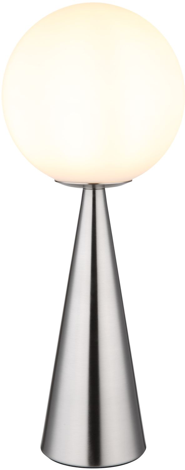 Globo Lighting Polina Tischlampe 1x40 W weiß-nickel 21031N