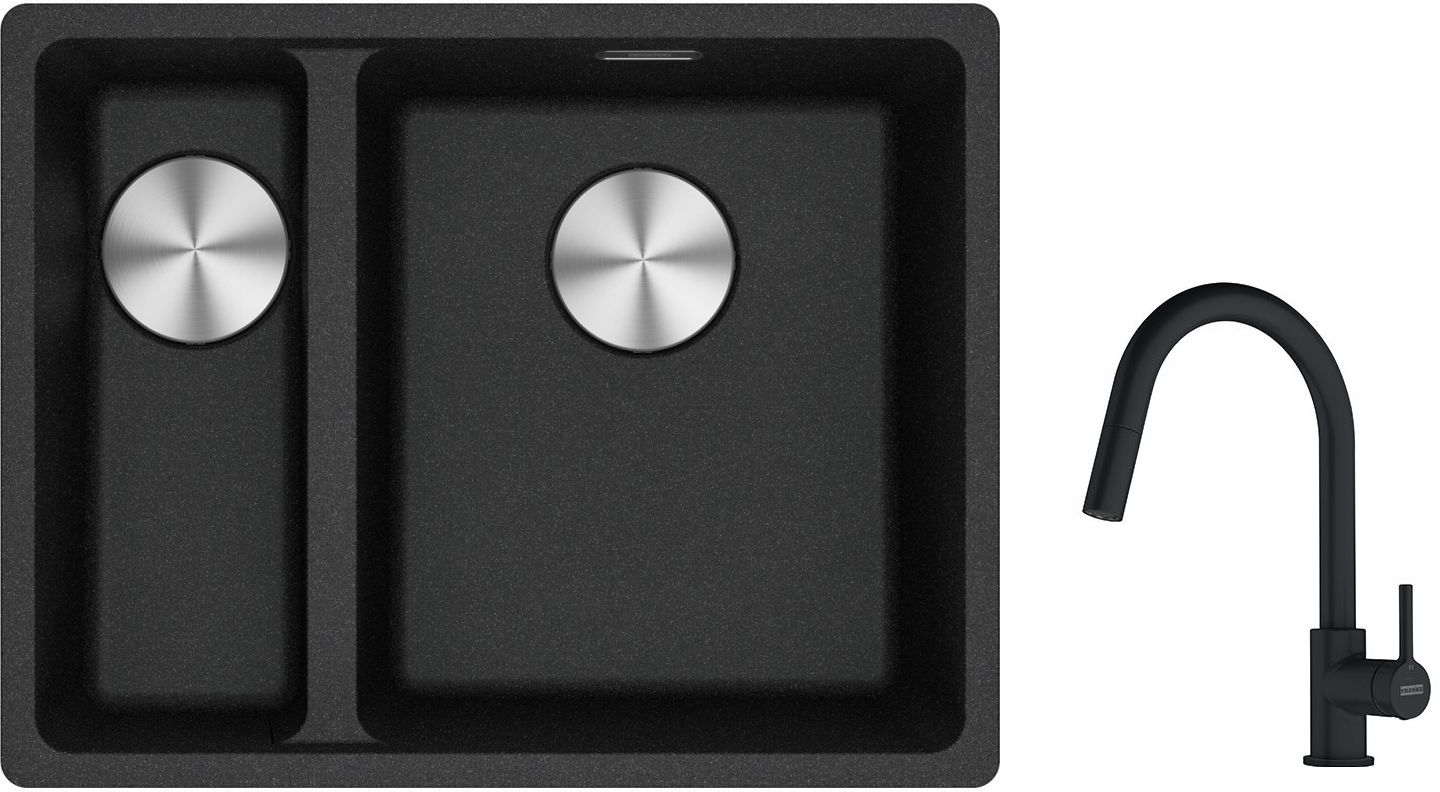 Set Granitspüle Franke Maris 125.0687.269, Küchenarmatur Franke Lina 115.0626.053