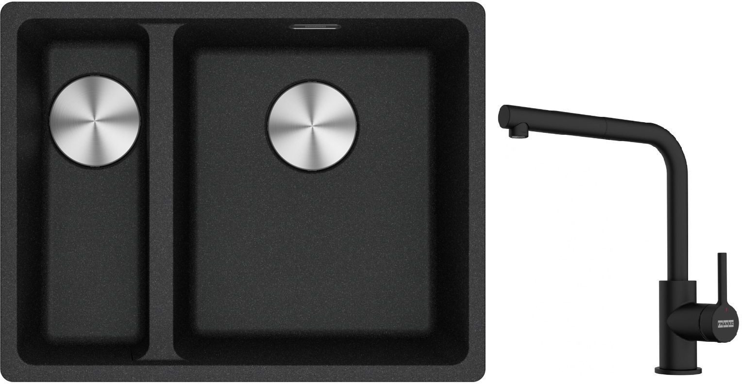 Set Granitspüle Franke Maris 125.0687.269, Küchenarmatur Franke Lina 115.0712.435
