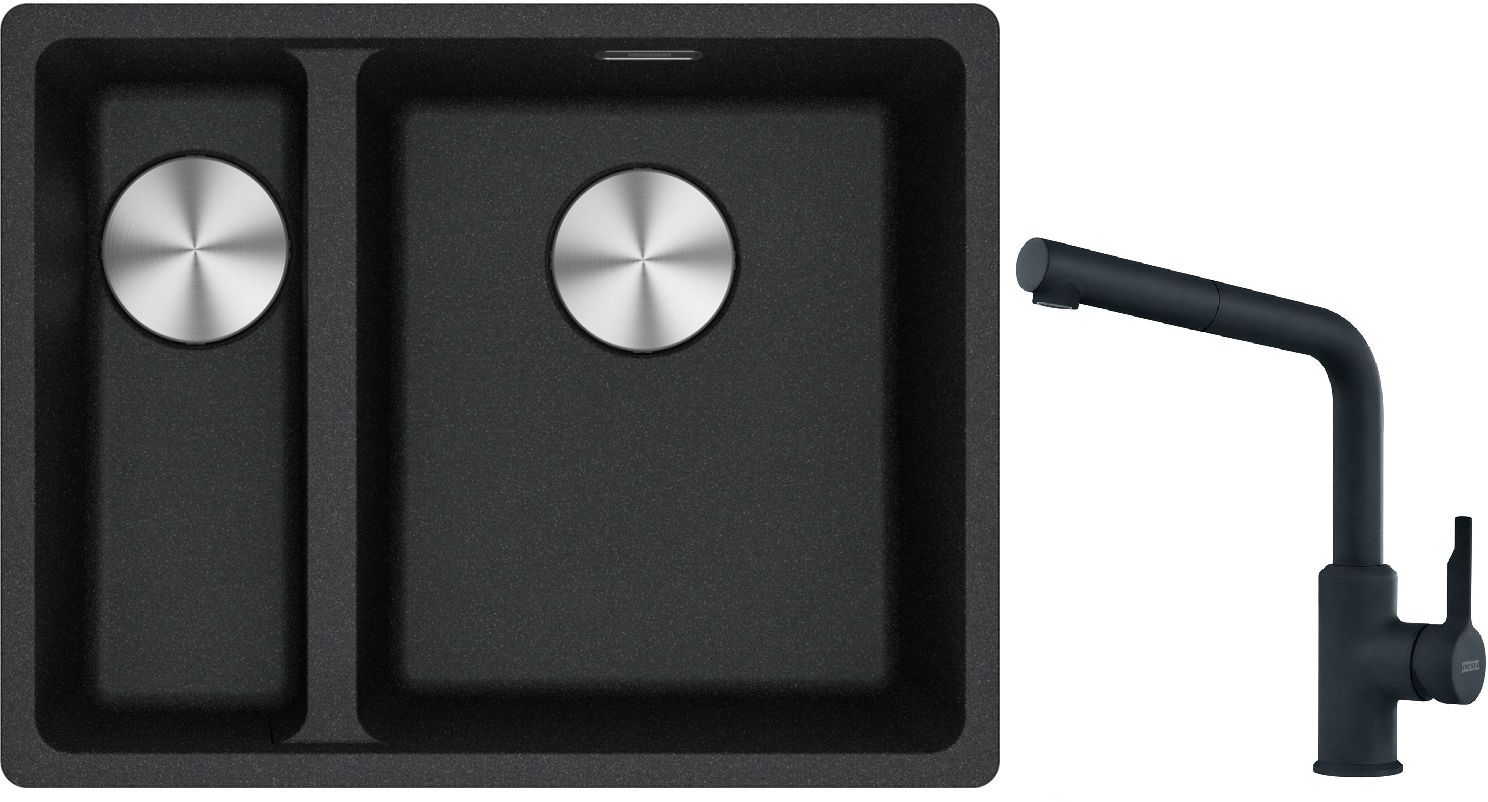 Set Granitspüle Franke Maris 125.0687.269, Küchenarmatur Franke Urban 115.0627.523