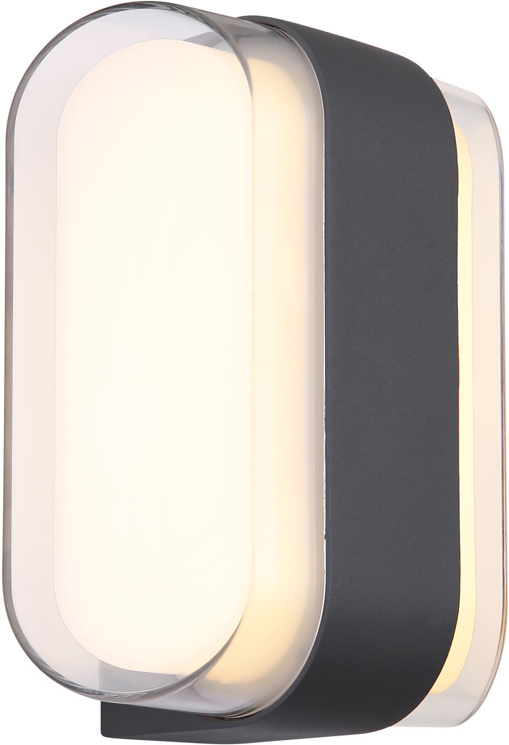 Globo Lighting Plixon Außenwandleuchte 1x12 W weiß-transparent-anthrazit 34315