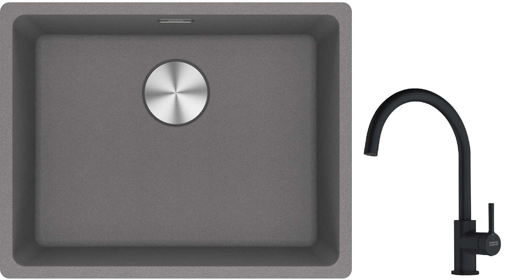 Set Granitspüle Franke Maris 125.0687.254, Küchenarmatur Franke Lina 115.0626.019