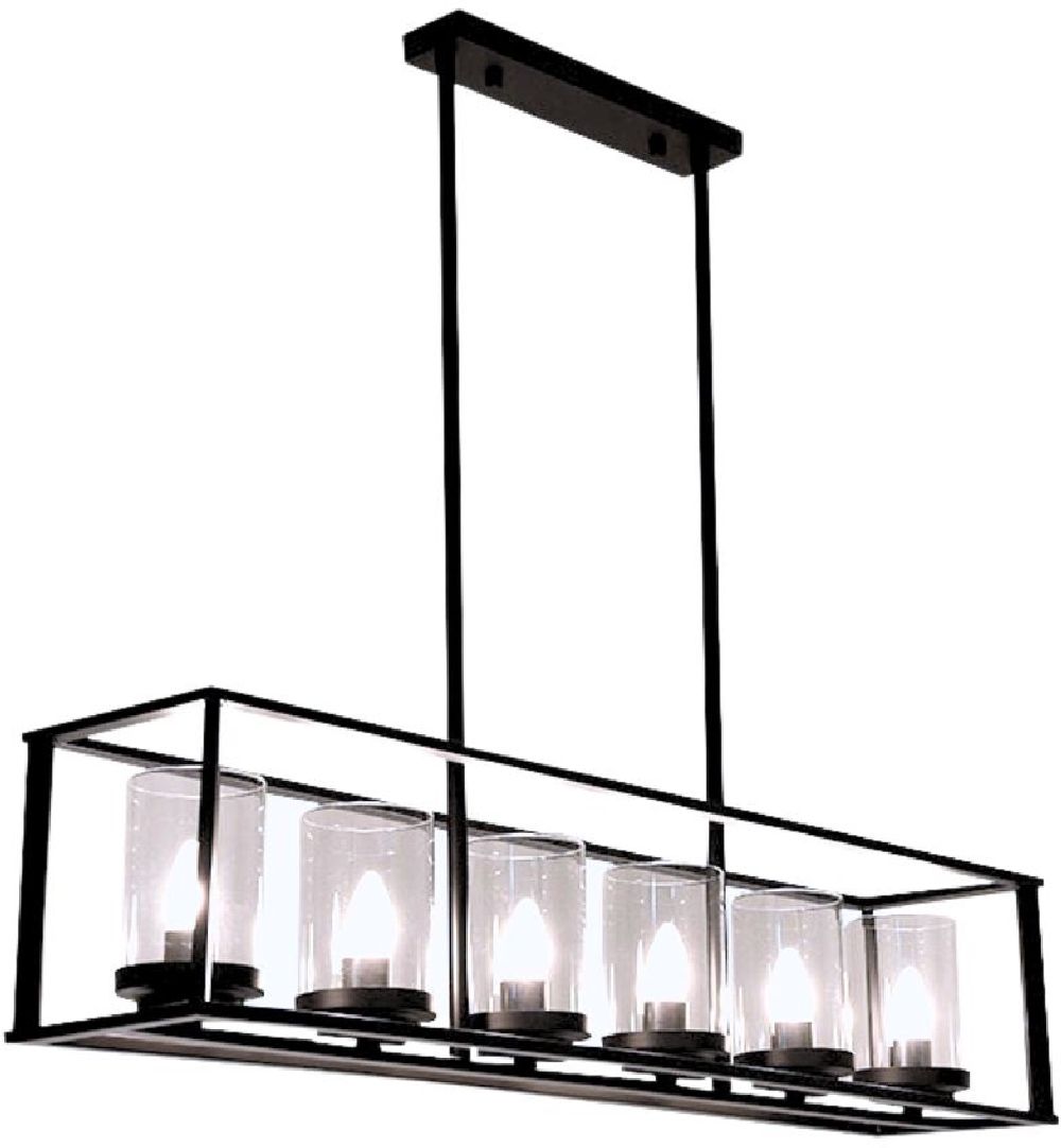 Abigali Retro Deckenlampe 6x8 W schwarz ABIGALI-LWR-6XE27