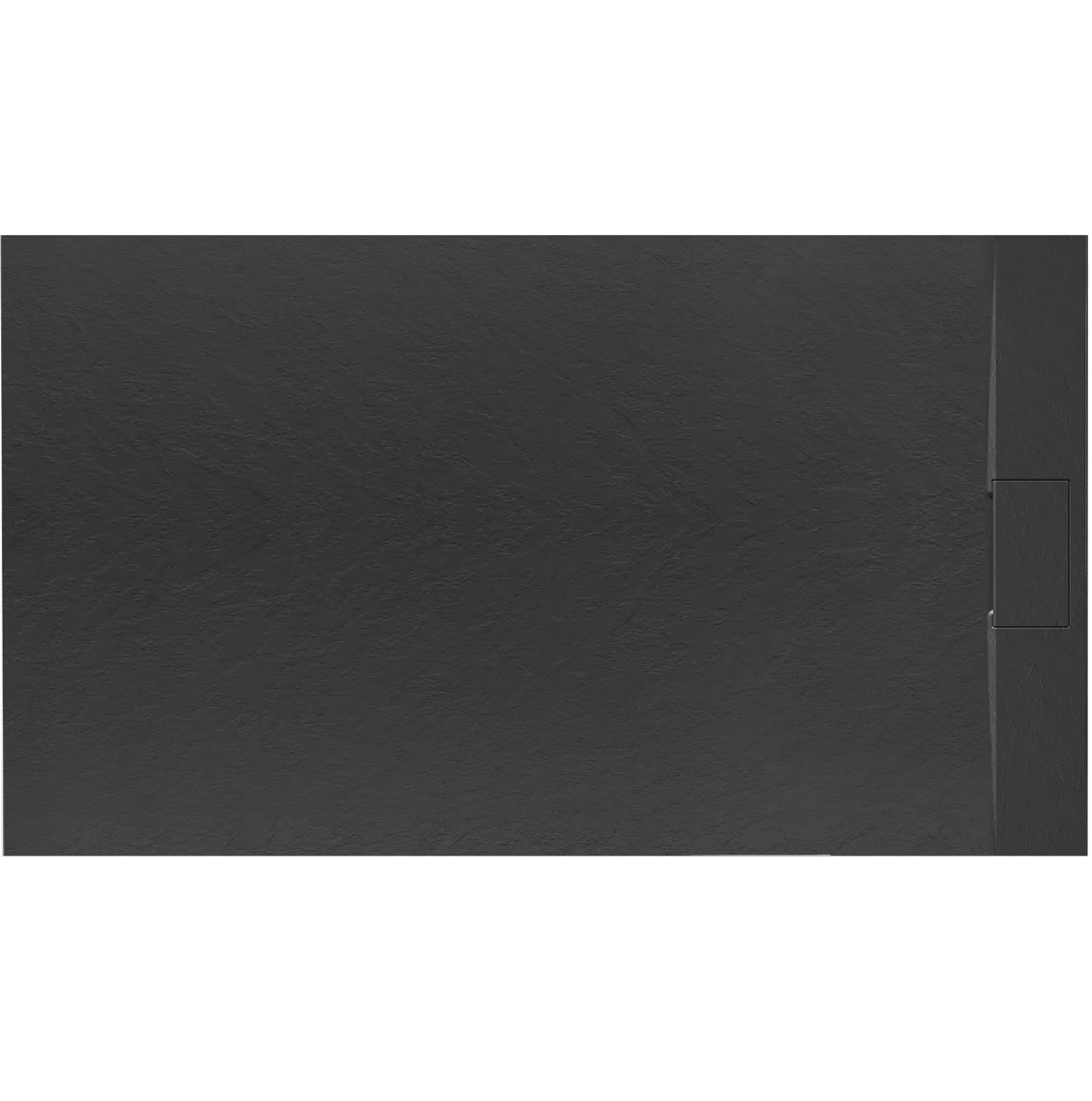 Rea Bazalt Rechteckige Duschwanne 120x80 cm schwarz REA-K3305