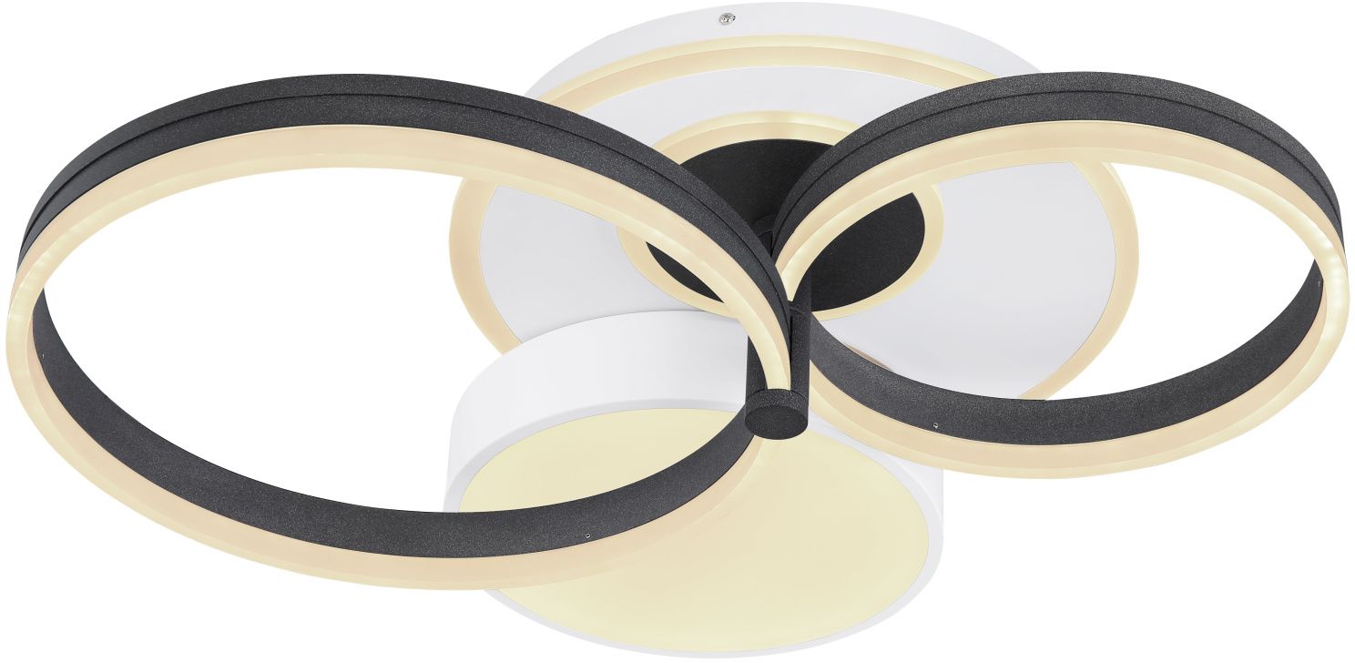 Globo Lighting Jack Deckenlampe 1x48 W weiß-schwarz 48448-48SH