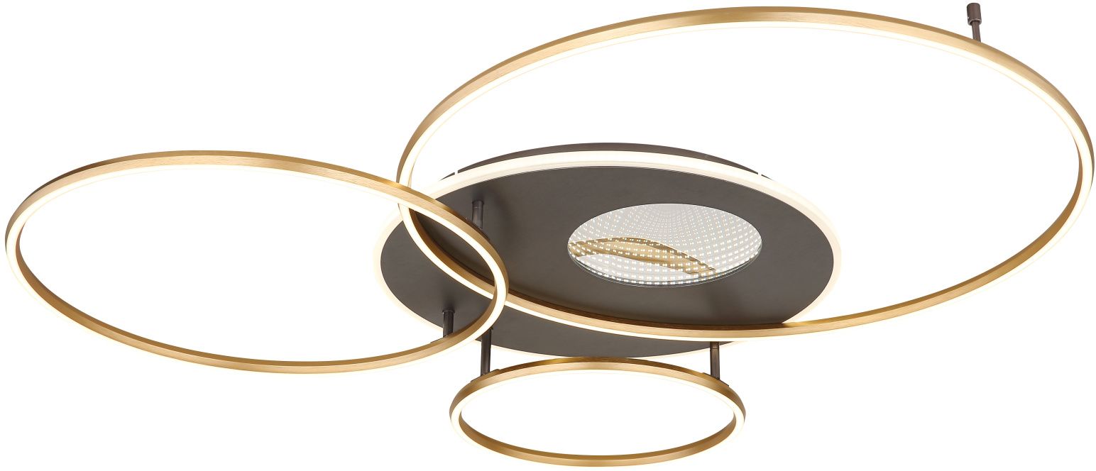 Globo Lighting Invertina Deckenlampe 1x70 W weiß-gold-anthrazit 48466-70