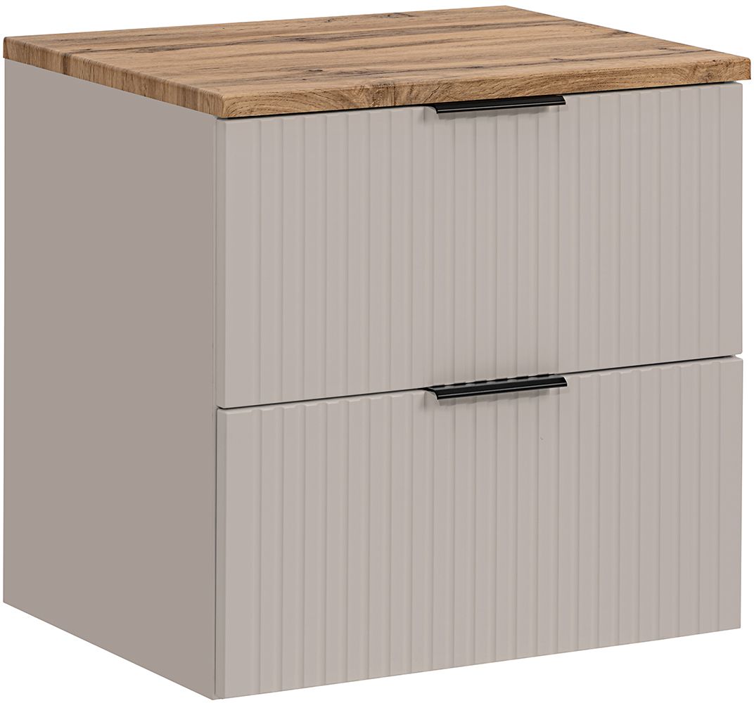 Set Kabinett Comad Adel Cashmere ADEL CASHMERE 82-60-2S, Naphtha-Arbeitsplatte Comad Adel Oak BLAT UN. 89-60-B WOTAN