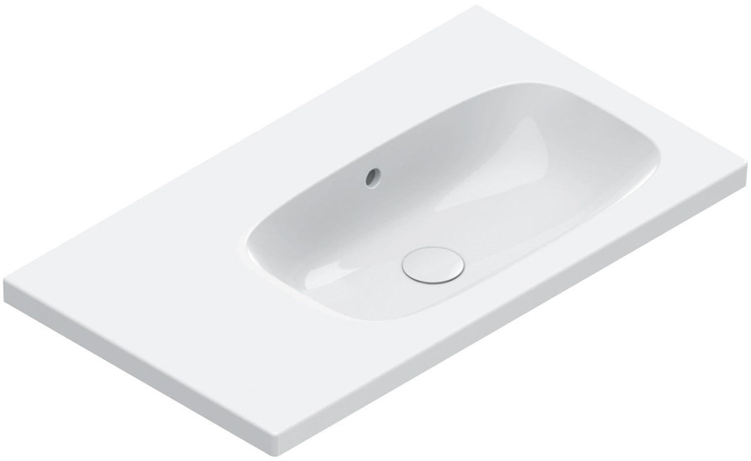 Catalano Alvea Waschbecken 80x46 cm rechteckig Klassisch-Möbel weiß 0620830001