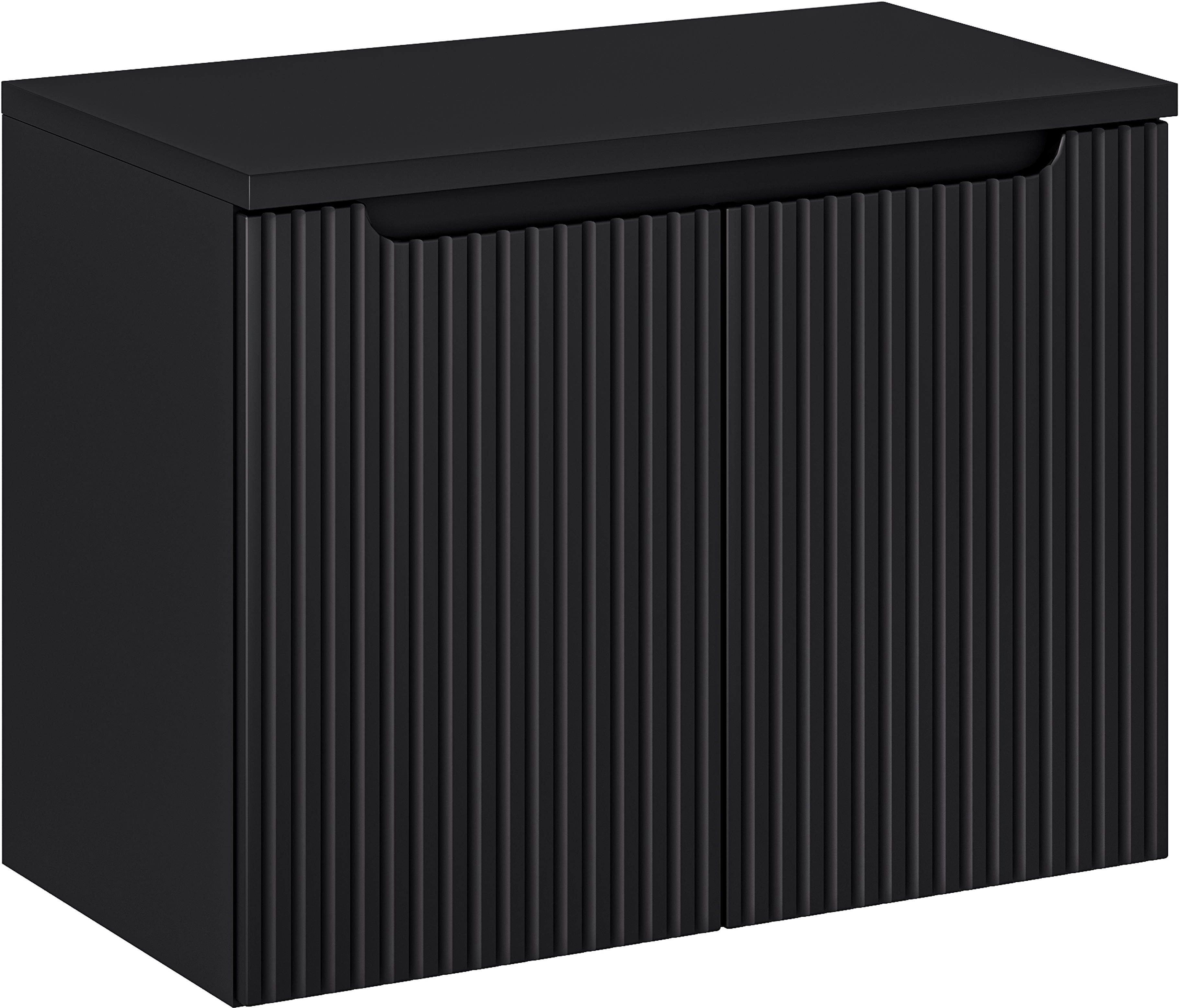 Set Kabinett Comad Nova Black NOVA BLACK D2 82-80-2D, Arbeitsplatte Comad Nova Black NOVA BLACK B 89-80