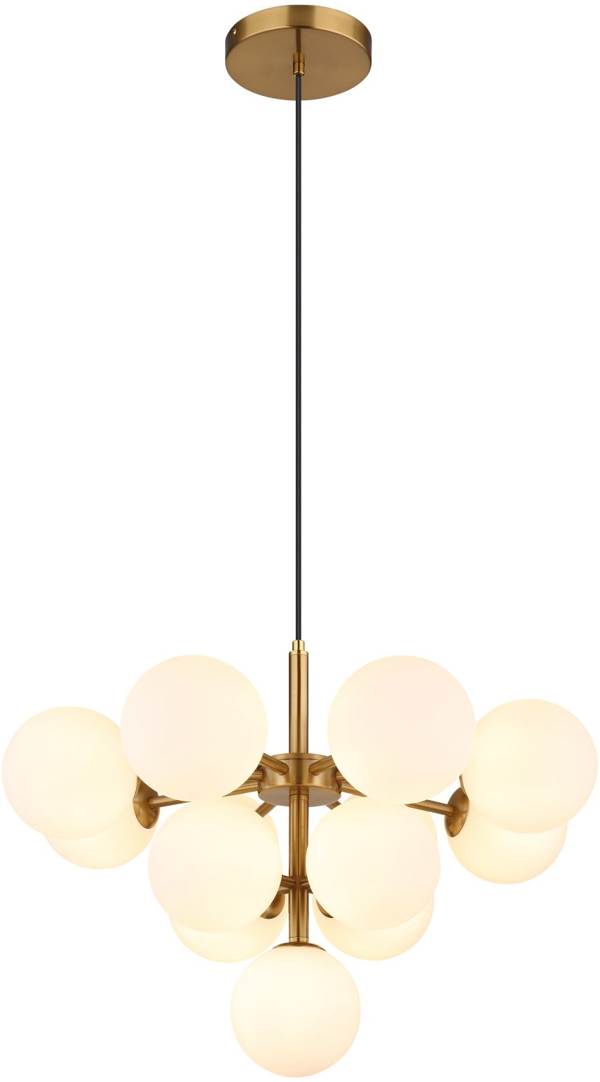 Globo Lighting Grappy Pendelleuchte x5 W weiß-gold 56143-13G