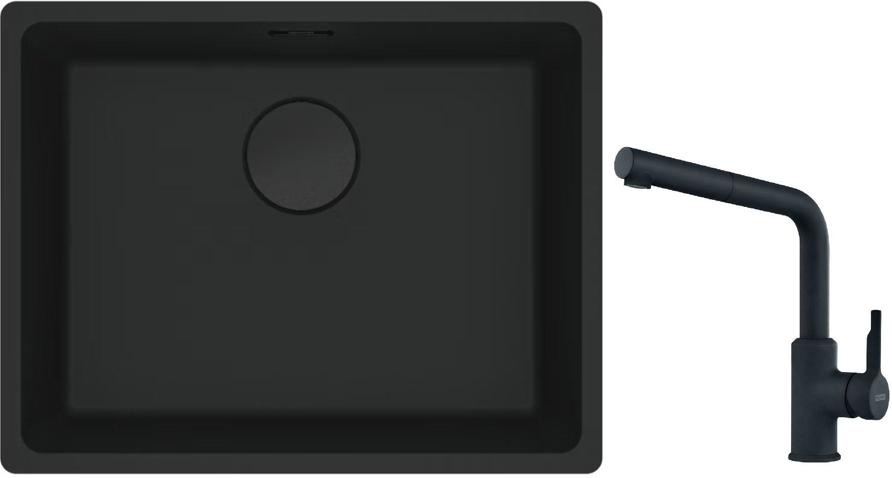 Set Granitspüle Franke Maris 125.0697.759, Küchenarmatur Franke Urban 115.0627.523