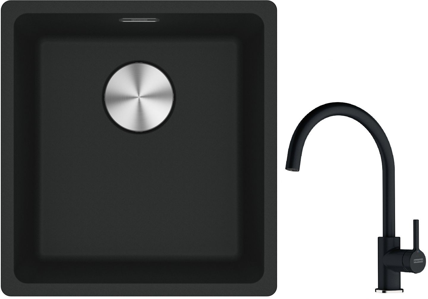 Set Granitspüle Franke Maris 125.0687.248, Küchenarmatur Franke Lina 115.0626.020