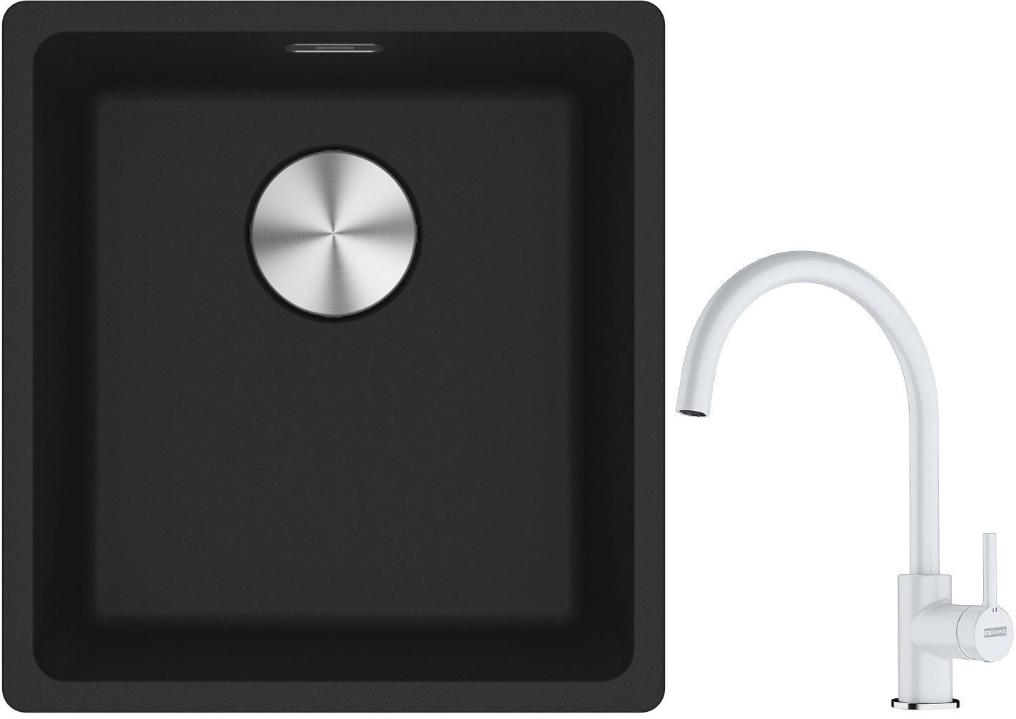 Set Granitspüle Franke Maris 125.0687.248, Küchenarmatur Franke Lina 115.0626.024