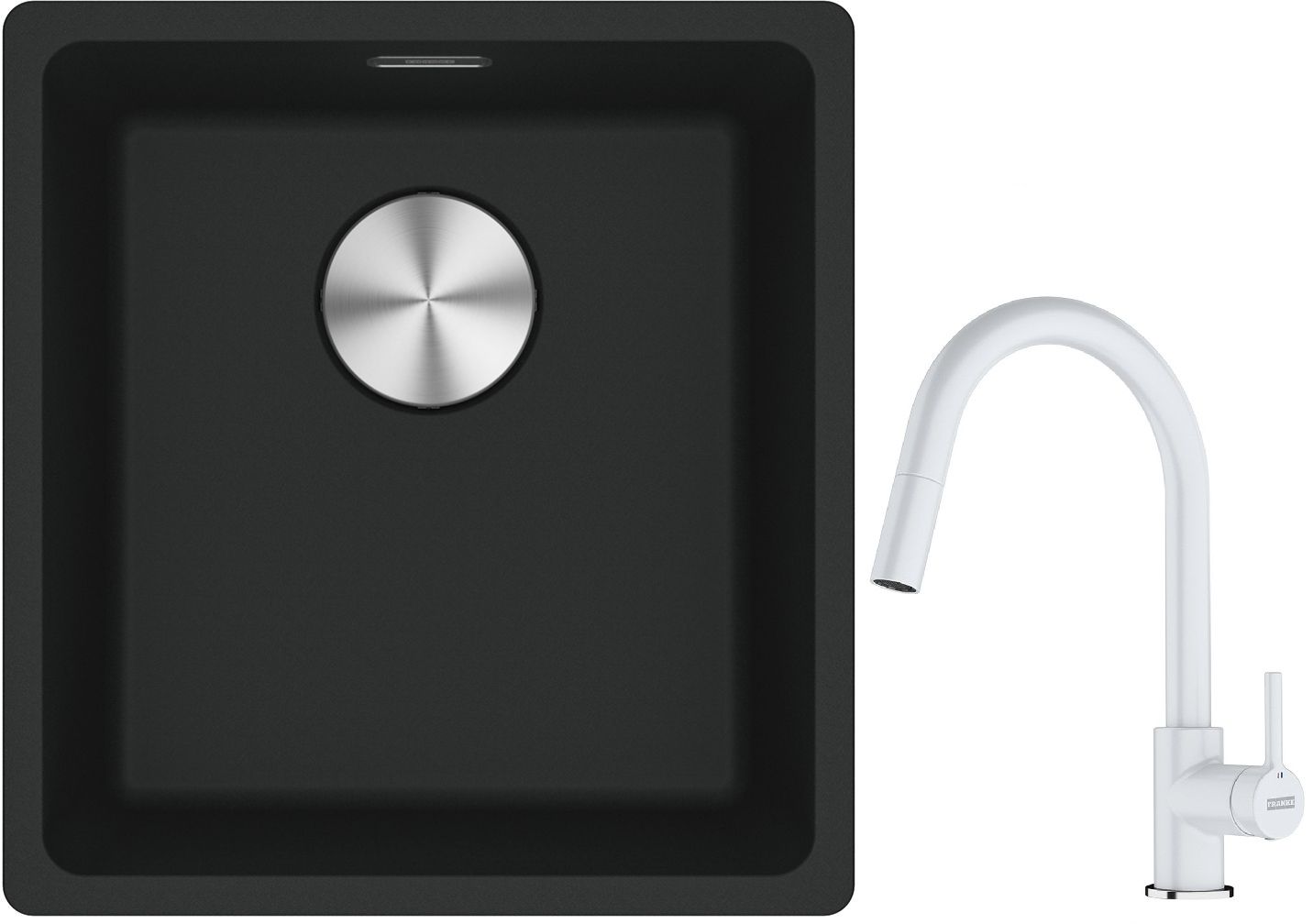 Set Granitspüle Franke Maris 125.0687.248, Küchenarmatur Franke Lina 115.0626.081