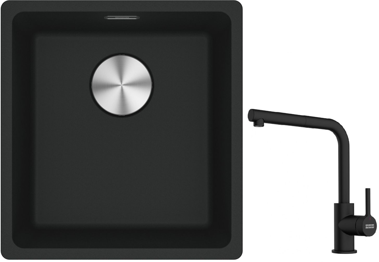 Set Granitspüle Franke Maris 125.0687.248, Küchenarmatur Franke Lina 115.0712.435