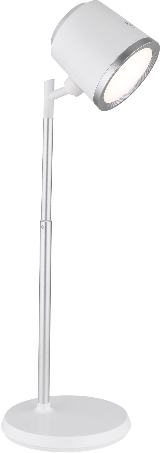 Globo Lighting Meeya Tischlampe 1x6 W weiß-silber 58454W