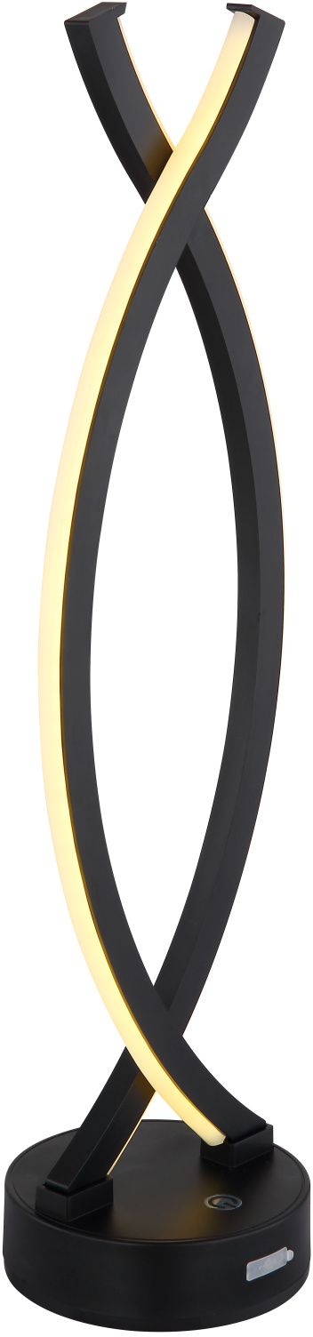 Globo Lighting Hela Tischlampe 1x1 W weiß-schwarz 58457S