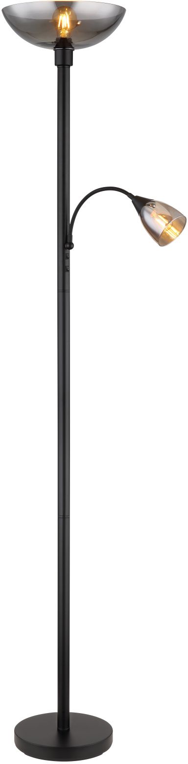 Globo Lighting Blade Stehlampe 2x60 W schwarz 58903