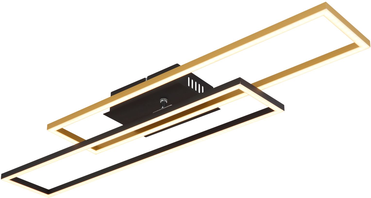 Globo Lighting Dakari Deckenlampe 1x30 W schwarz-gold 67208-30G