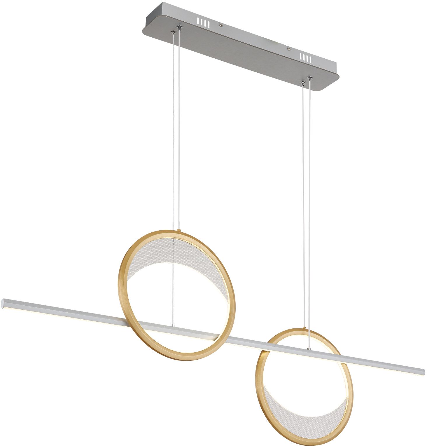 Globo Lighting Umbra Pendelleuchte 1x40 W weiß-gold-silber 67333-40H
