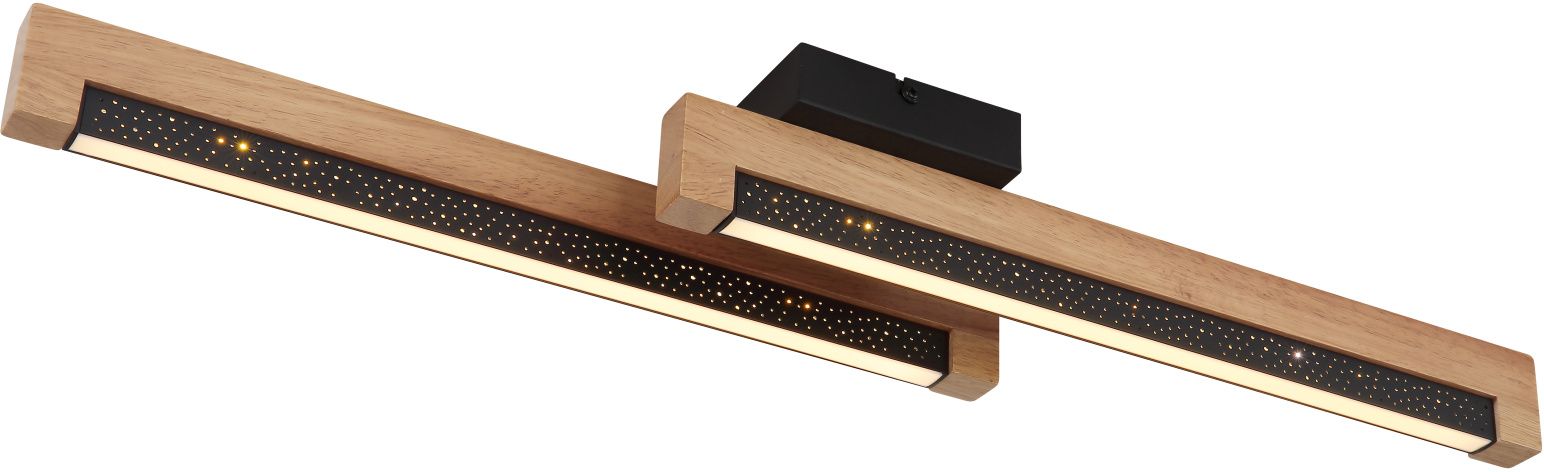 Globo Lighting Starla Deckenlampe 1x12 W schwarz-holz 67849D