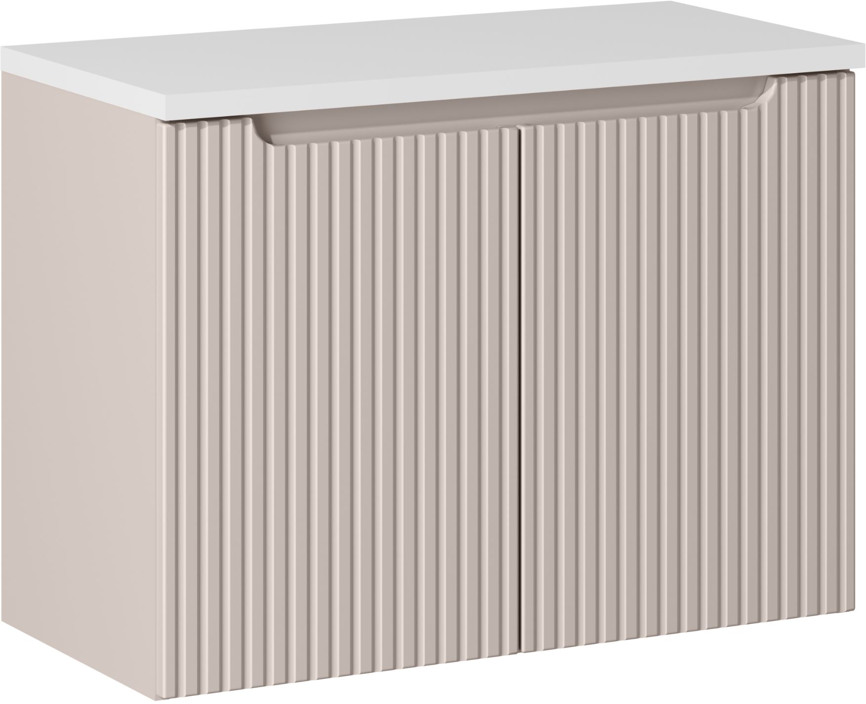 Set Kabinett Comad Nova Cashmere NOVA CASHMERE 82-80-2D, Arbeitsplatte Comad Nova White NOVA WHITE 89-80