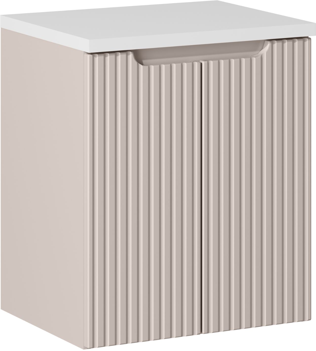 Set Kabinett Comad Nova Cashmere NOVA CASHMERE 82-50-2D, Arbeitsplatte Comad Nova White NOVA WHITE 89-50