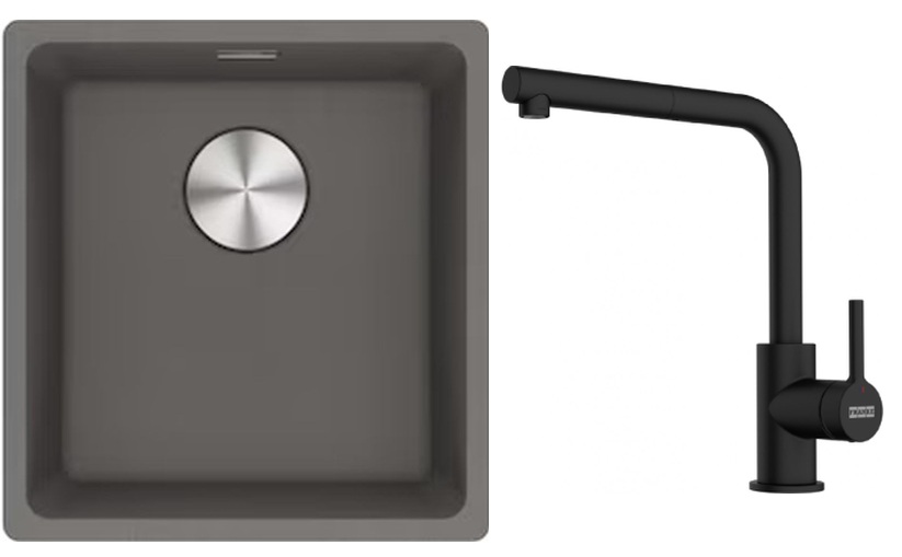 Set Granitspüle Franke Maris 125.0687.250, Küchenarmatur Franke Lina 115.0712.435